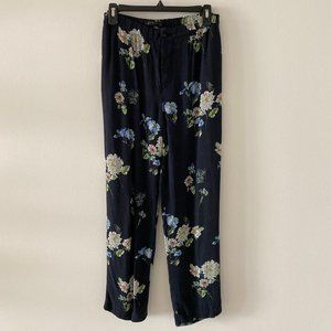 Blue with flower pant